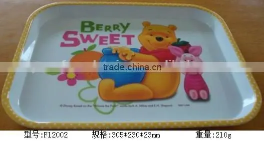Melamine nice quality cheap plastic serving tray