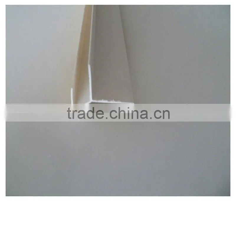 PVC wall skirting board and corner