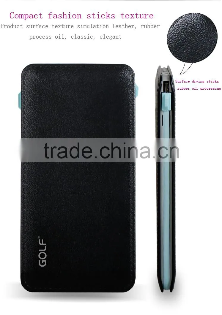 Hot selling Custom Logo 5000mAh Capacity Portable Power bank USB cable 5000mah power bank /universal portable power bank