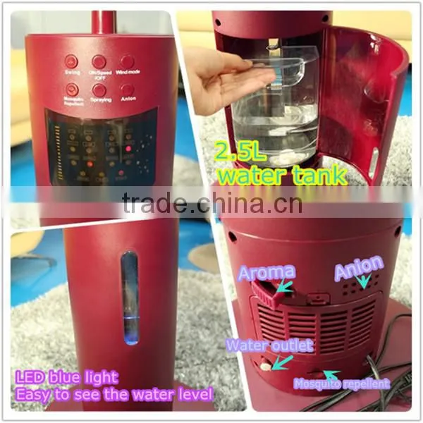 cooling water mist fan exhaust fan solar
