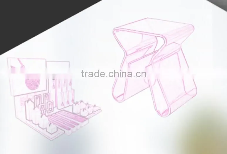 New design custom desktop acrylic cosmetic display stand