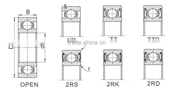 ball bearing 6202-rs c3