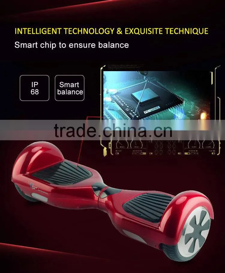 China 6.5 inch electric 2 wheel bluetooth hoverboard balance with Samsung battery