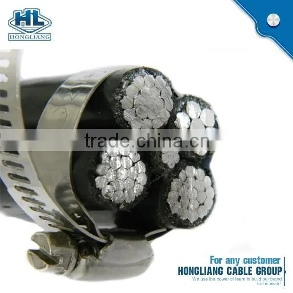 ICEA Overhead ABC Oyster Cable abc cable xlpe insulated 0.6/1kv Aerial Bundled Cable