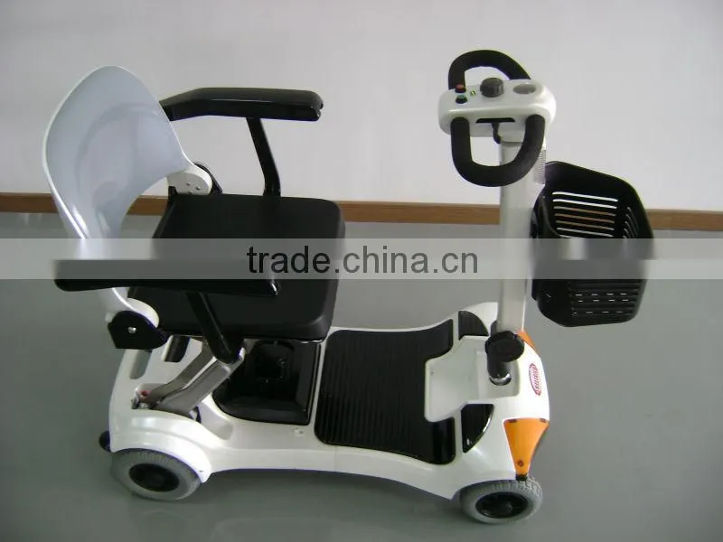 Foldable 4 wheel mobility scooter with environmental lithium battery