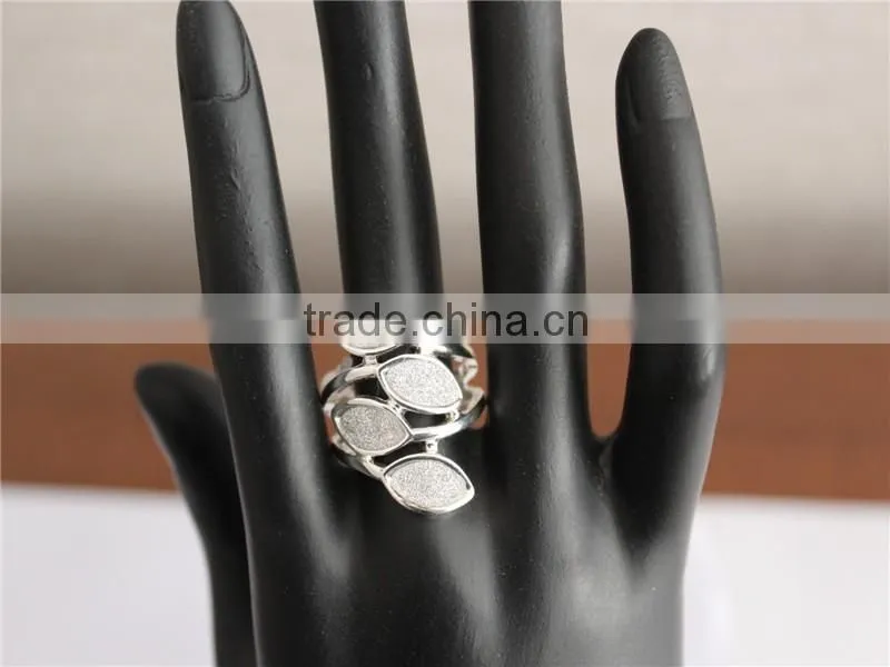 Jewerly rings white gold plated ring, finger ring design for women