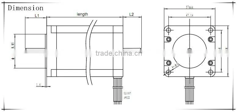 Nema 23 57mm Liner motor, high torque made in china with screw lead