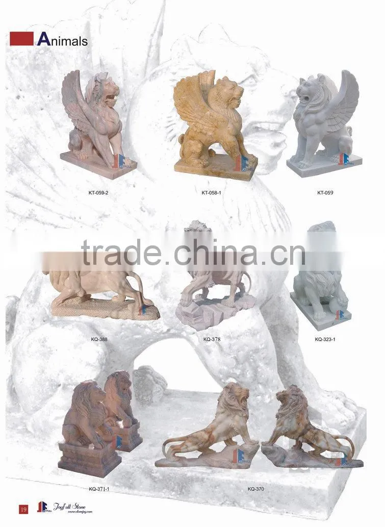 Marble Lion Statue