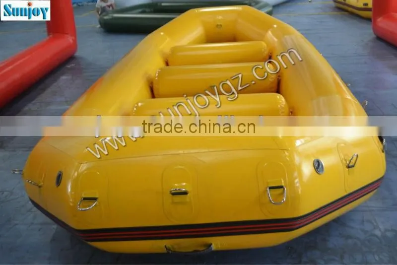 2016 Hot Sale New Product Kinder Joy Aluminum Bottom Inflatable Drift Boat Water Float