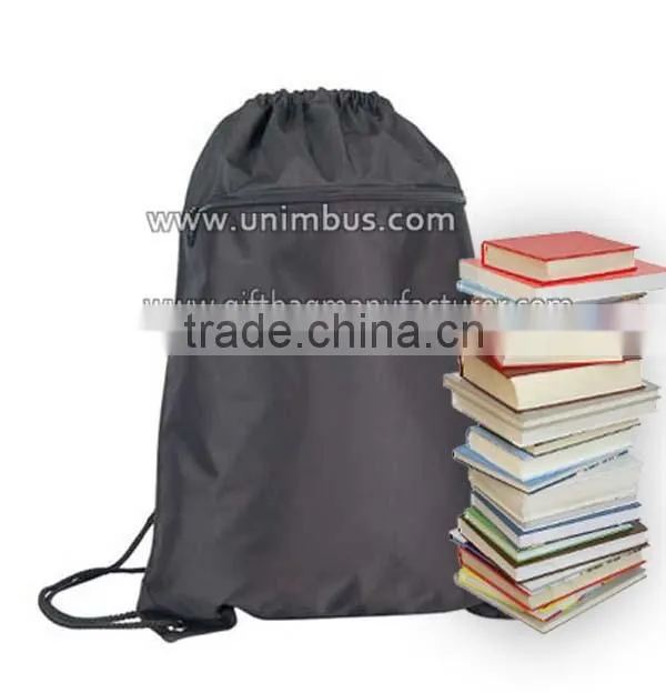 Shopping packing bags Wholesale nylon Drawstring backpacks