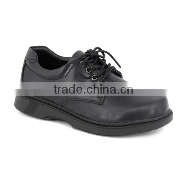 Bulk Wholesale Customized Wide Size Uniform Kids School Shoes Quality Boys Black Leather School Shoes for Student