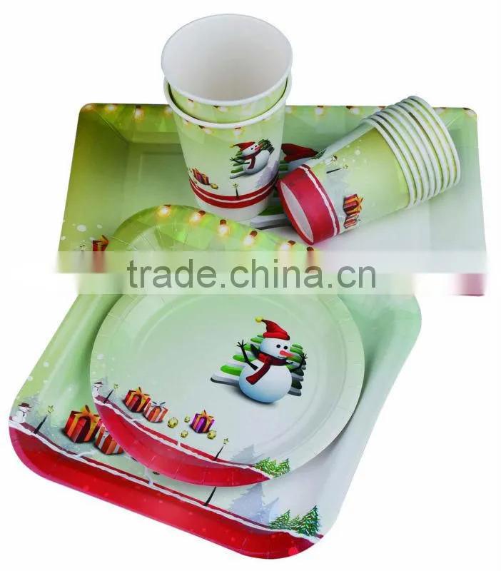 shaped paper plates cups for party wholesales