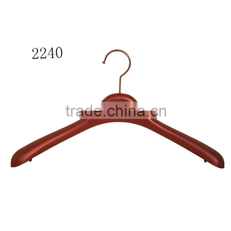 Black Thin Flocking Dress Plastic Hanger