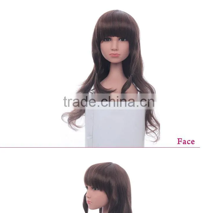 Factory price Heat synthetic Fiber children wholesale synthetic wigs