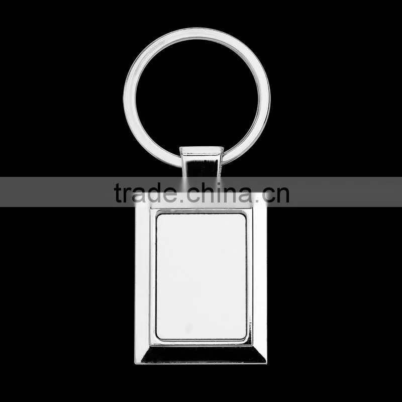Sublimation metal key ring,heat press tranfer keyring,rectangle shape