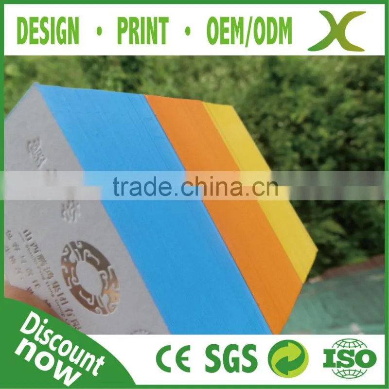 High Quality Best material Paper cards / Paper Business Card printing/ Paper edge colored card