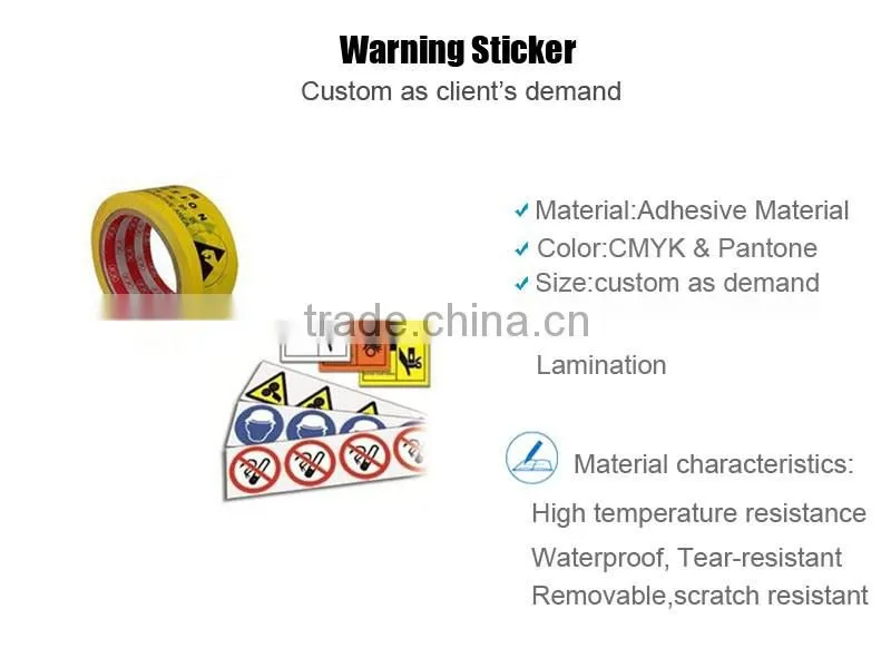 Anti-Fake Free Safety Stickers Label Fragile To Print Warning Sticker