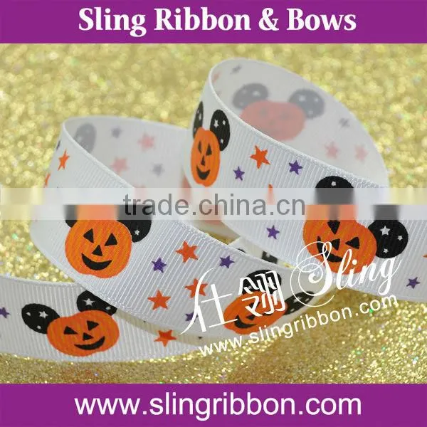 Factory Cheap Print Halloween Ribbon Decoration
