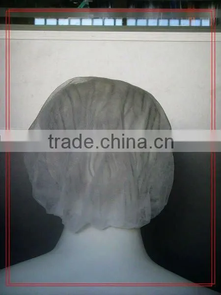 Disposable white Non woven mop cap with CE ISO approved