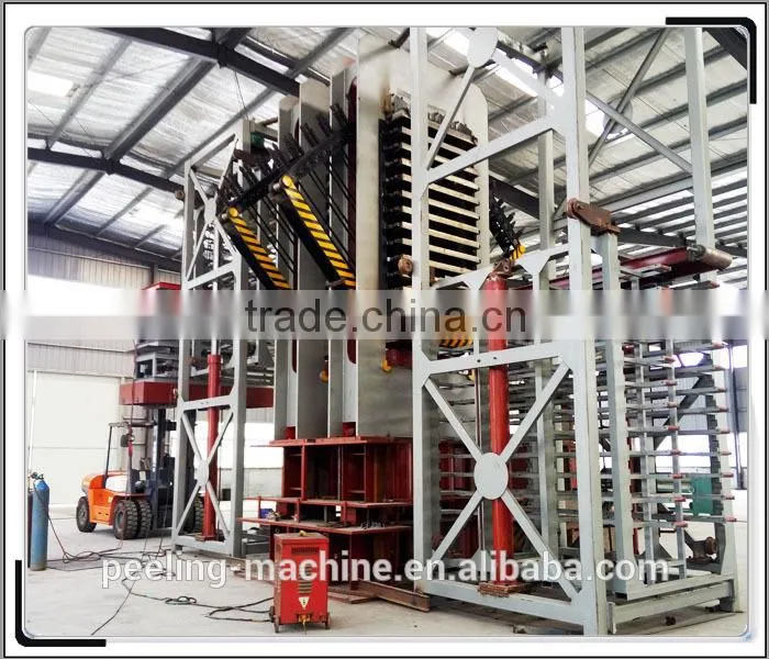 china famous brand short cycle high quality plywood hot press machine
