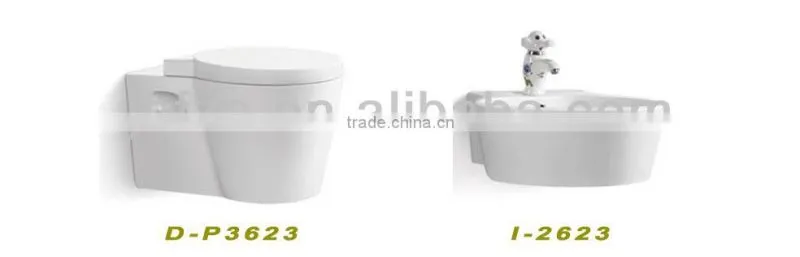 F08 Popular ceramic black basin, wave edge basin, round shape bowl colored basin white inside and black outside wash basin