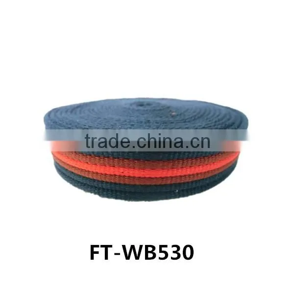 Colorful Tubular Webbing, Polyester Webbing Sling 10-80mm Wide FT-WB530