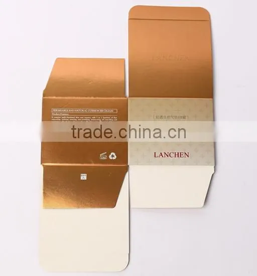 Custom design cosmetic folding gift paper perfume packaging box