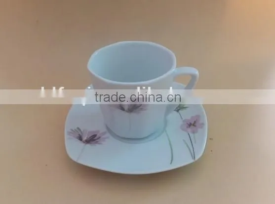 Simple coffee and tea set ceramic tea cups and saucers sets bulk cheap stock tea sets