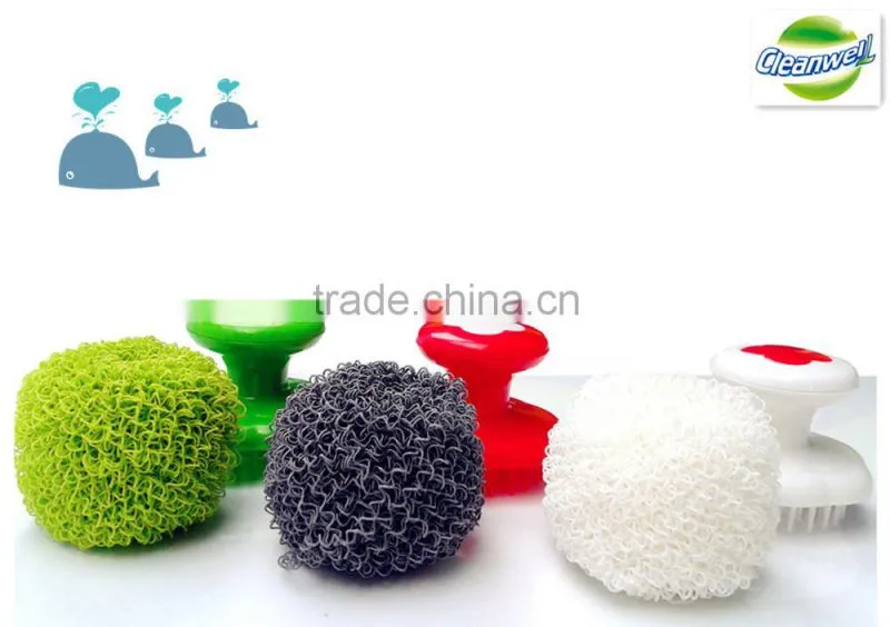 non-scratch plastic kitchen dish scourer scouring pad
