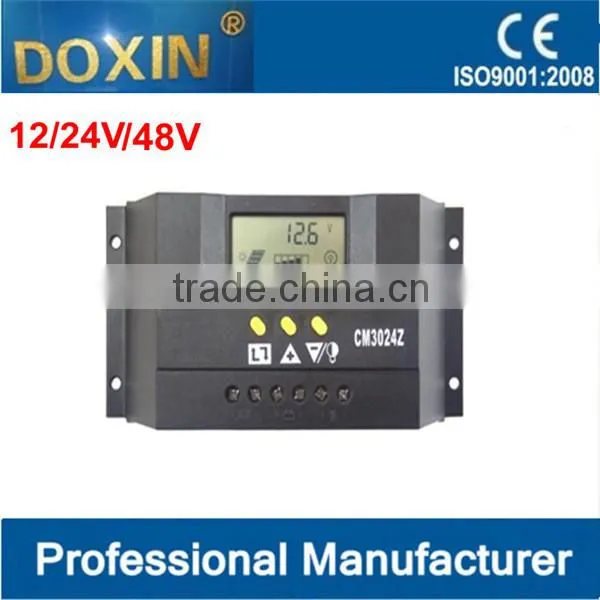 PWM DC12V/24V 10A Solar charge controller with USB port