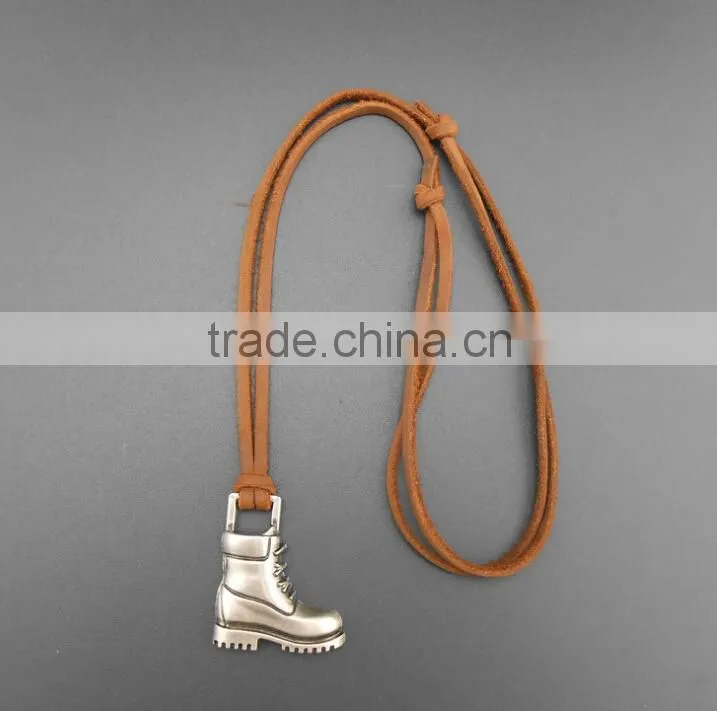 Shoes accessories leather necklace restoring ancient ways