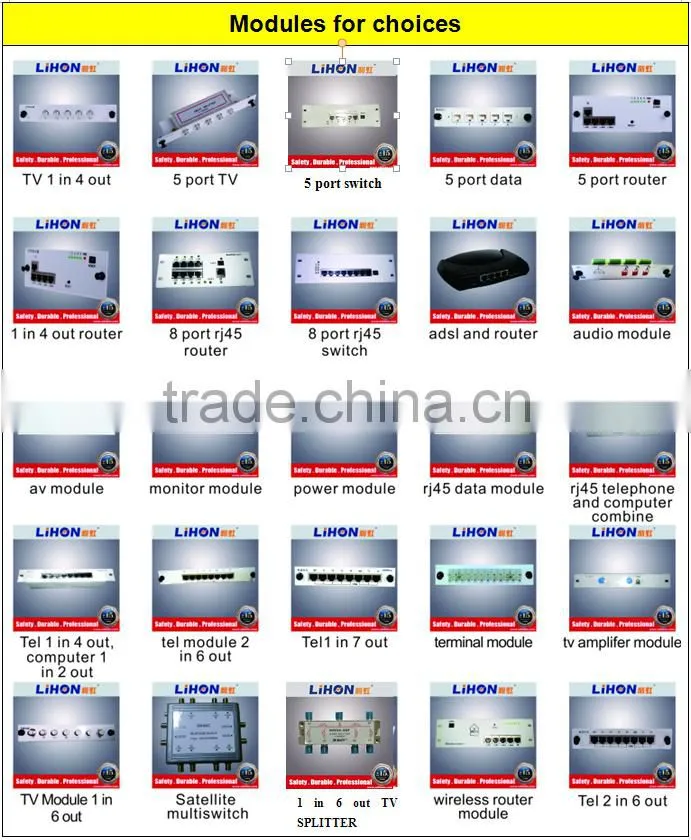 Wall mounting distribution Network multimedia information box