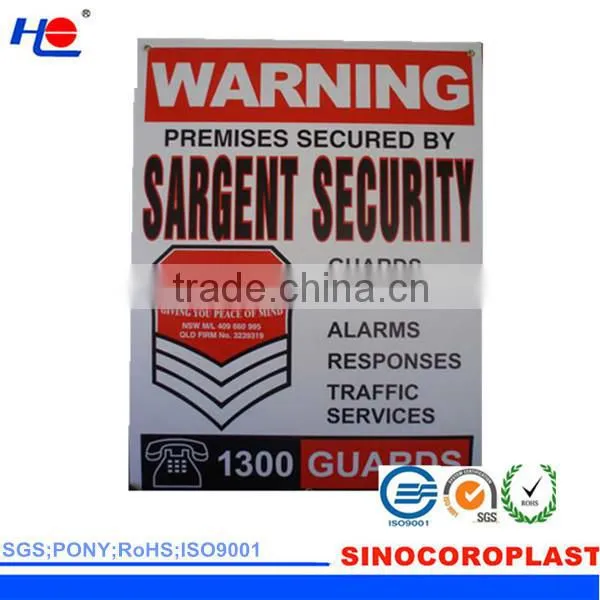 heat resistance PP blue anti-corrosion signboard