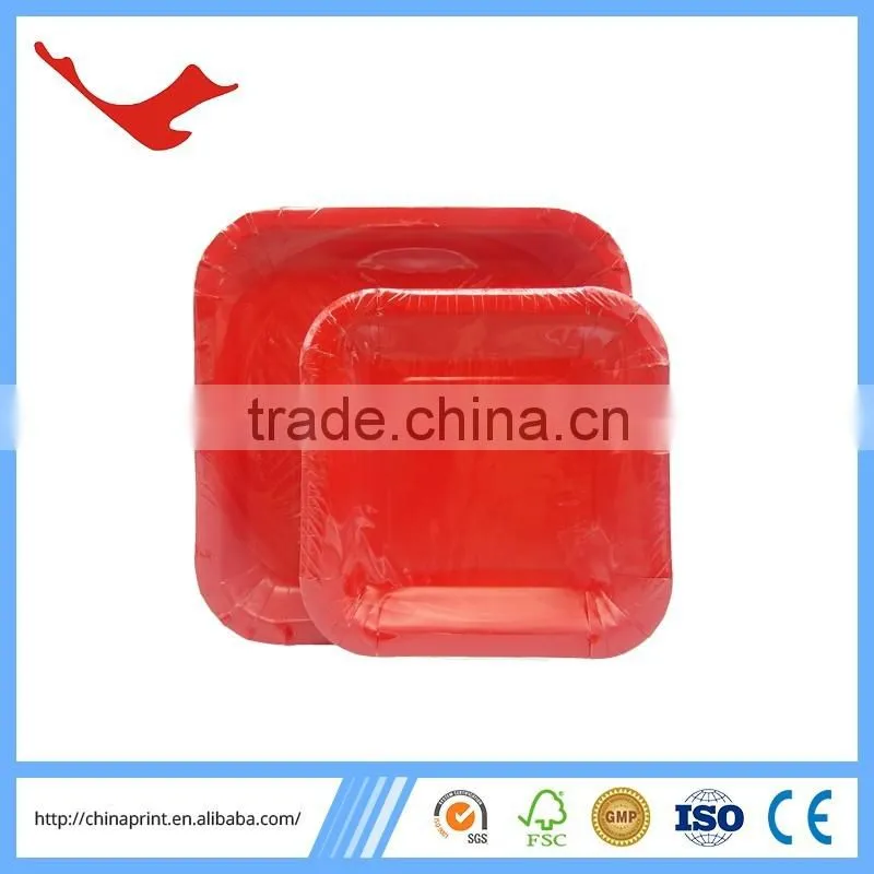 010 decorative custom square dinner plate