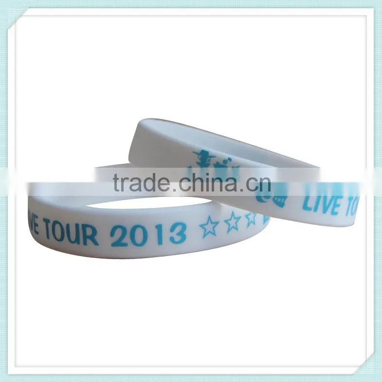 rubber charm bracelet adjustable silicon wristband energy bracelet