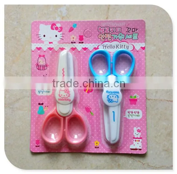 school stationery scissors/plastic cutting scissor