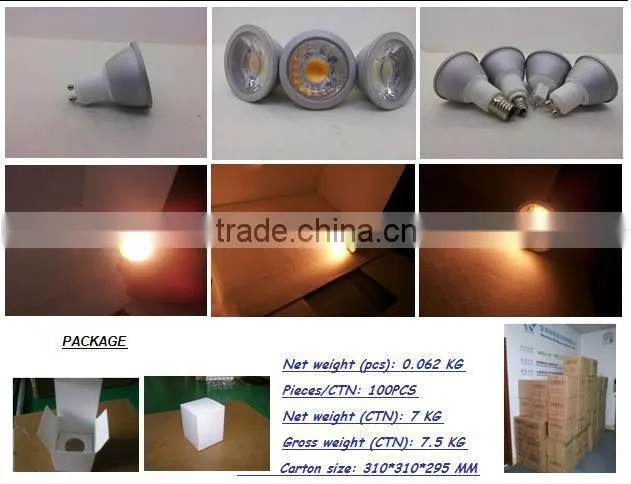 UL ES 3w 4w 5w 6w 7w MR16 COB gu10 narrow beam angle led spotlight