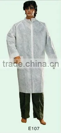 white fashion disposable non-woven gowns