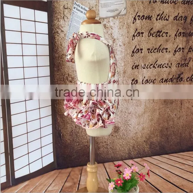 Europe hot new Satin sleeveless baby romper suit pants wine red stomachers children climbing roses