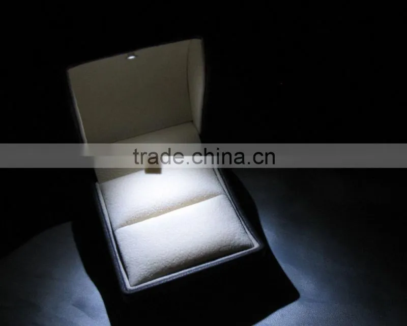 Advanced customization LED cheap jewelry Boxes & Cases Couple jewelry box