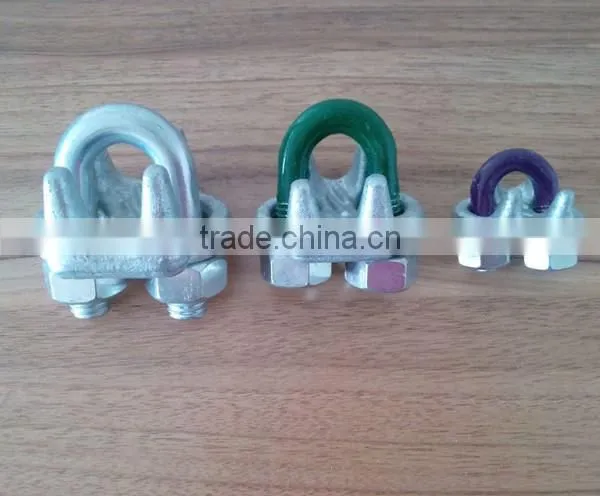 US drop forged wire rope clip/ US metal cable clamp / steel wire rope grips