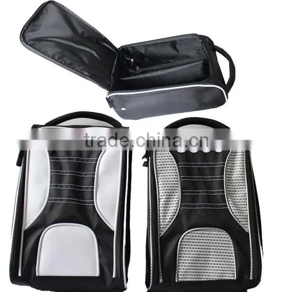 custom pu leather golf shoe bags