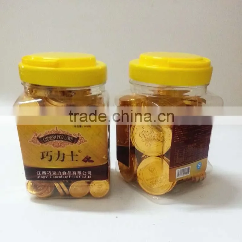 sigle package Gold Coin Chocolate with foil layer