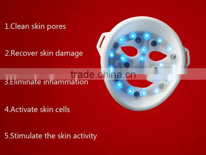 2016 Factory wholesale facial mask pdt led photon colors led lights face mask for sale