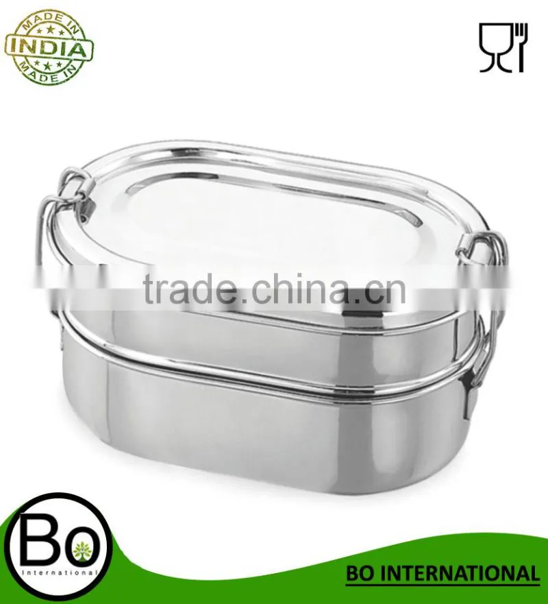 Stainless Steel Capsule Stainless Steel Double Lunch Box