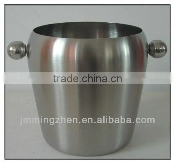 1.0L stainless steel wine ice bucket with handle