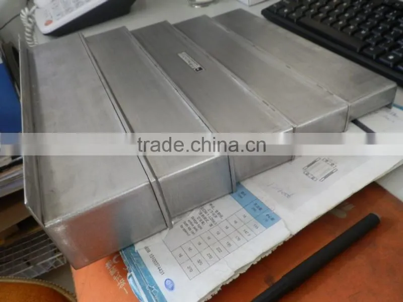 LC-LIDA steel/stainless steel plate telescopic cover(bellow) for machine
