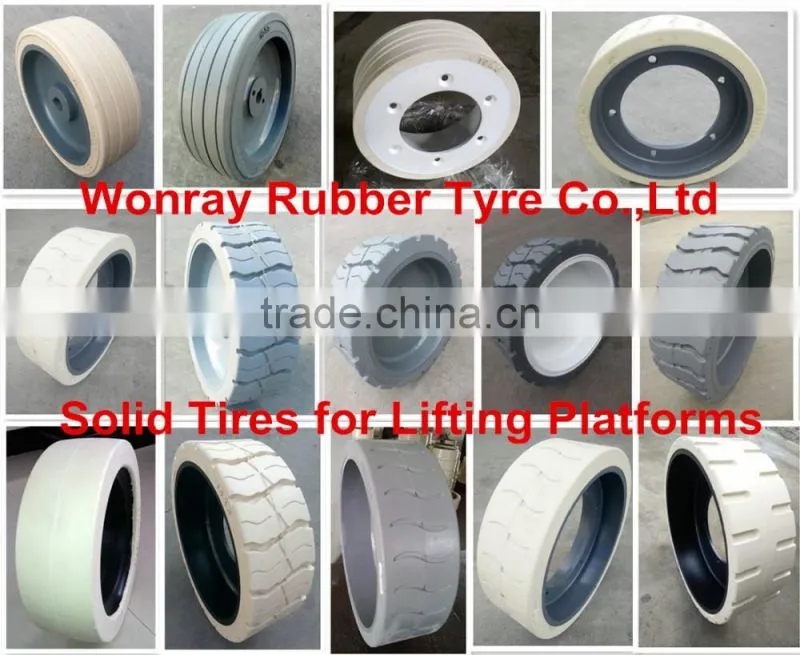 26 ft Narrow Electric Scissor Lift 16x5x12 Tire Fill /Type Solid Non-marking tyre 16x5 for Genie GS2630-GS2646