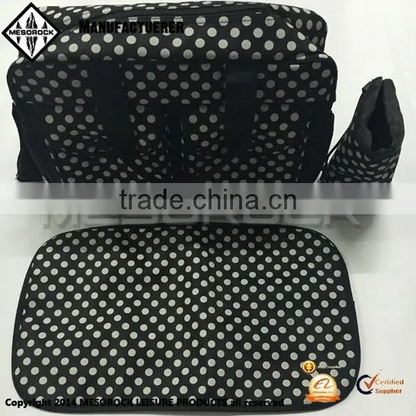 High quality tote bag with changing pad mommy bag baby diaper bag