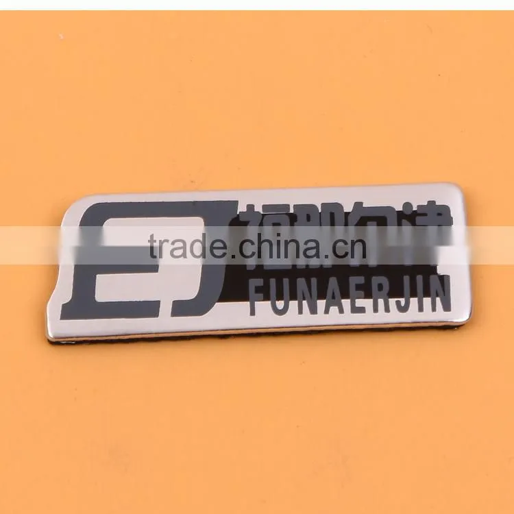 Customiized aluminium glossy metal name tags
